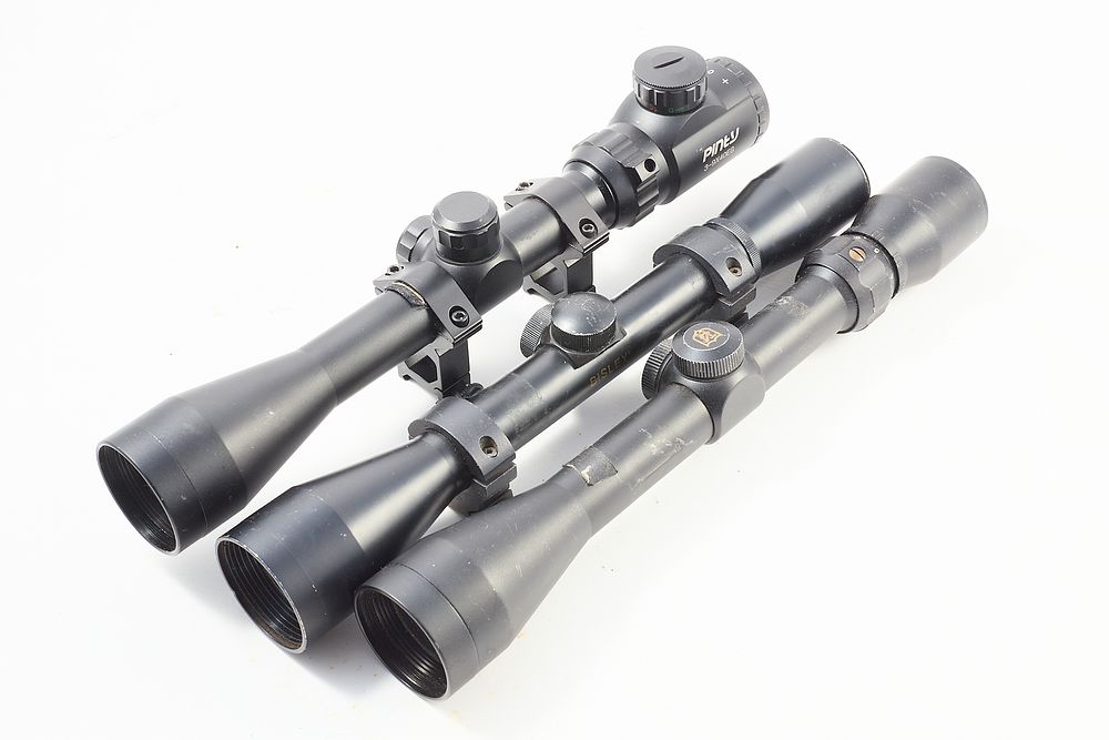 Lot 940: PINTY, NIKKO & BISLEY SCOPES;