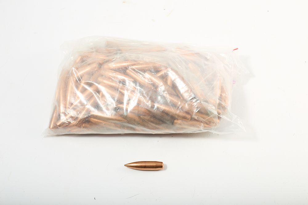Lot 1038: .338 BULLETS 250 GR APPROX 200 of;