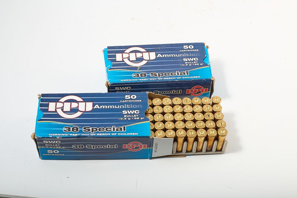 Lot 1045: 38 SPECIAL PPU BRASS 97 of;