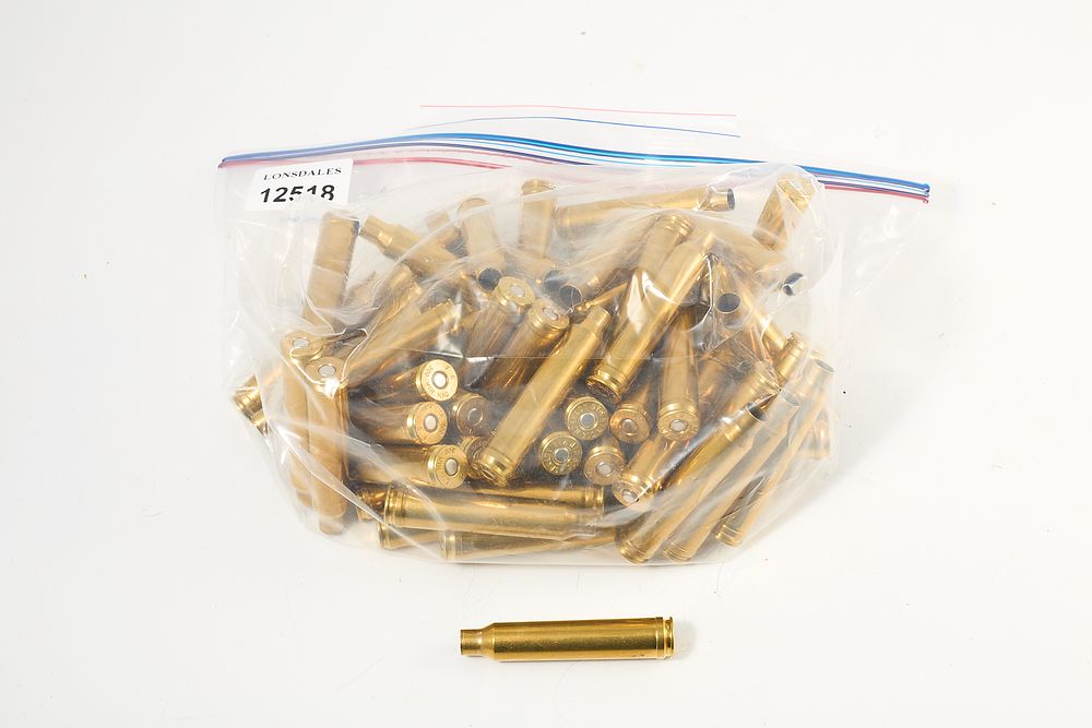 Lot 1086: 300 WIN MAG BRASS APPROX 50 of;