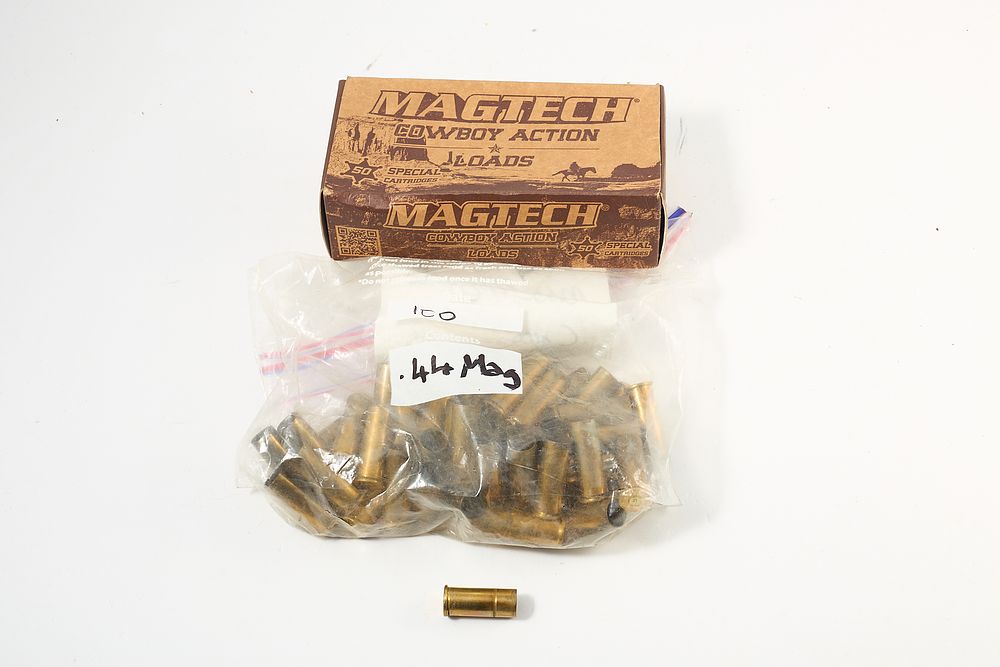 Lot 1087: 44 MAG BRASS MAGTECH X1 FIRED APPROX 100 of;
