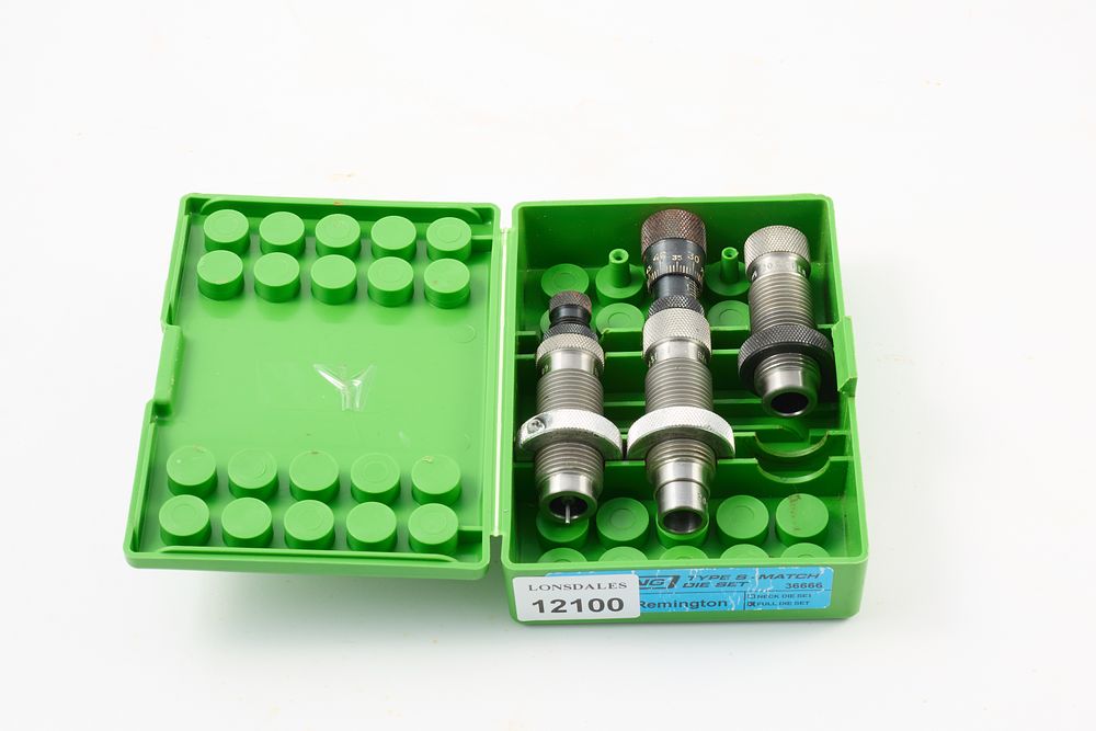 Lot 1180: REDDING TYPE S-MATCH DIE SET ITEM # 36666 20 B.R. REMINGTON;