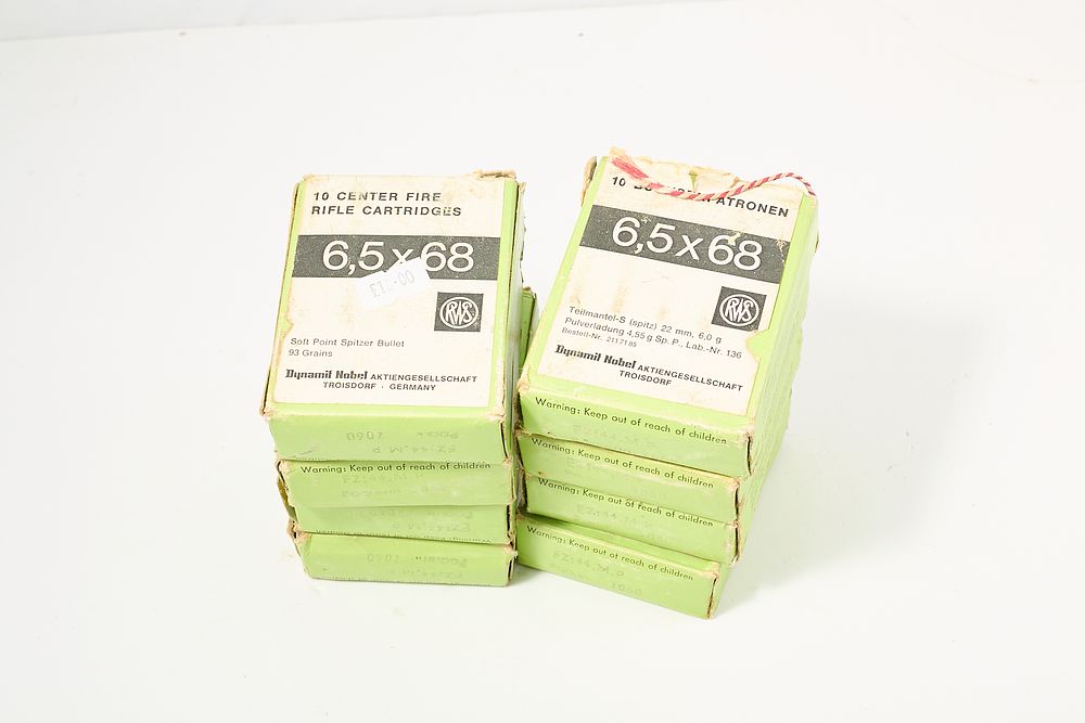 Lot 447: 6.5 X 68 93 gr, RWS 78 OF