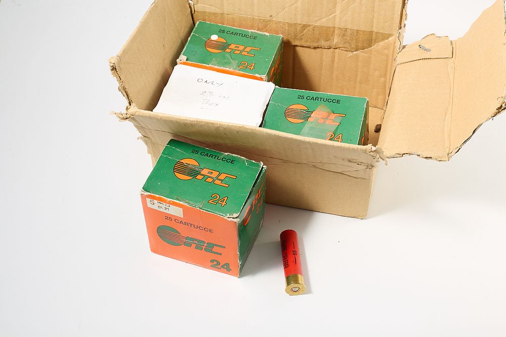 Lot 1246: 24 BORE 2 1/2" CARTRIDGES, 94 OF