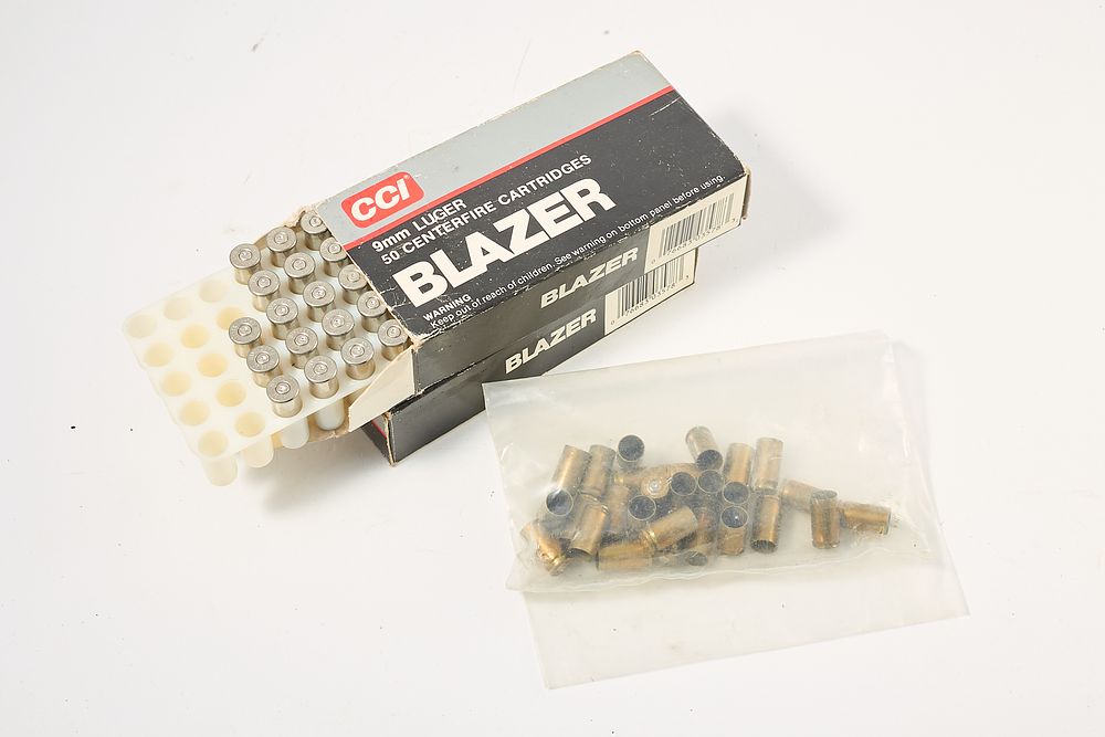 Lot 1293: LUGER 9MM BRASS Approx 100