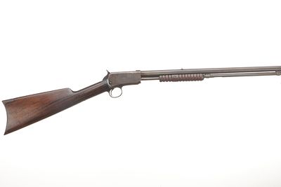 WINCHESTER A Mod 1890 PUMP-ACTION SINGLE BARREL Ser No 44268. Partially deactivated with no 