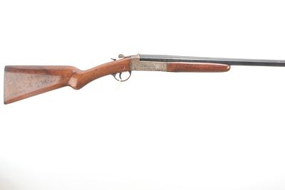 WEBLEY & SCOTT A 12-BORE SINGLE BARREL Ser No 53214. Weight 2.86kg OAL 47in, Barrel 30in 