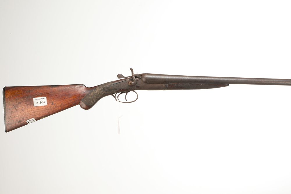 Lot 236: MONK 12-BORE HAMMER ACTION Ser No 5184
