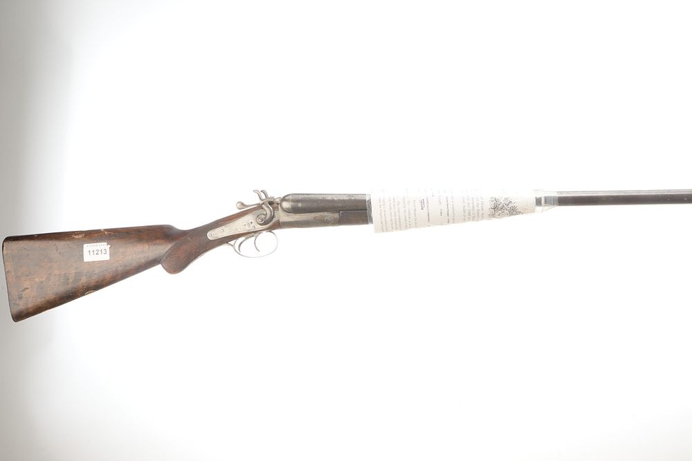Lot 248: WILLIAMS, FRED A  12-BORE   HAMMER ACTION SER NO  134280