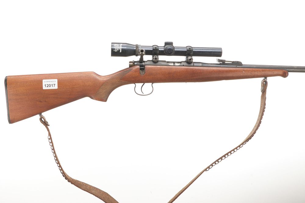 Lot 345: CZ A .22 LR BOLT-ACTION WITH PANORAMA 2.5x20 SCOPE Ser No 218882