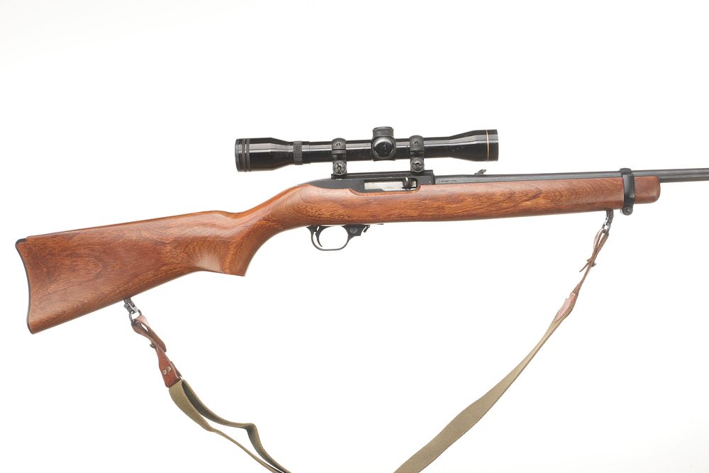 Lot 359: RUGER A .22LR SEMI-AUTO WITH NIKKO & STERLING SCOPE Ser No 12479567