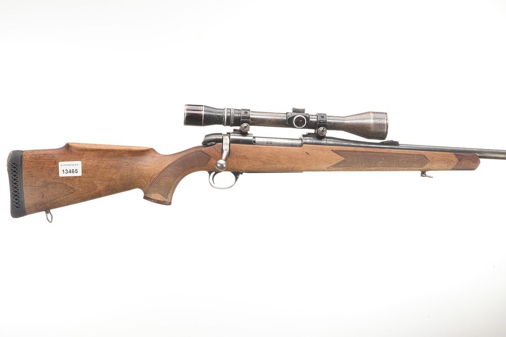 Lot 430: BSA A .243 BOLT ACTION WITH SCOPE Ser No 11R4556