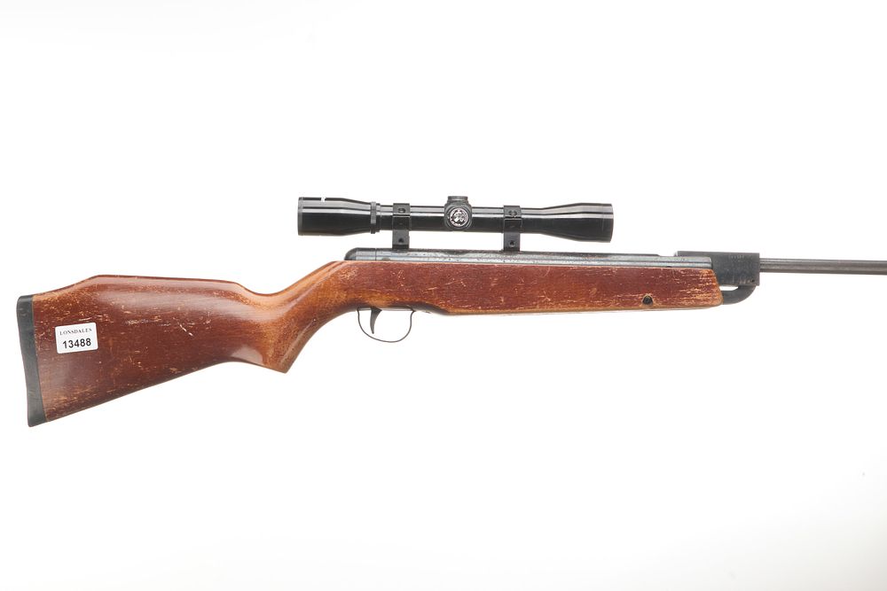 Lot 505: WEBLEY & SCOTT A Mod VULCAN .22 BREAK-ACTION WITH BUSHMASTER SCOPE 4x32  Ser No 563797