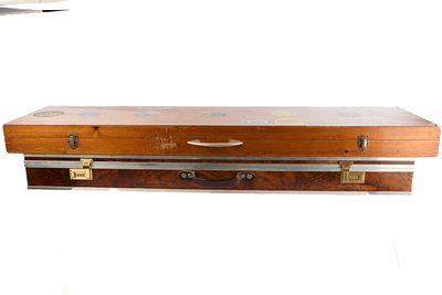TWO WOODEN CASES