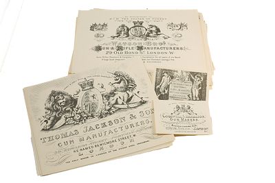 ASSORTED MODERN REPRO TRADE LABELS - S. NOCK, GRANT, ETC