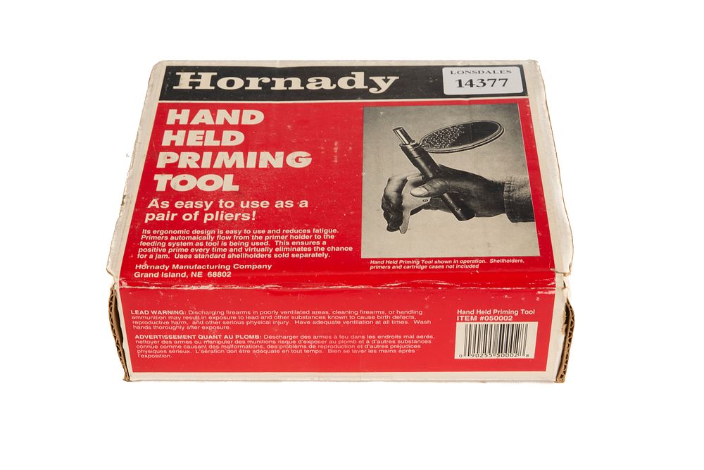 Lot 585: HORNADY HAND HELD PRIMING TOOL