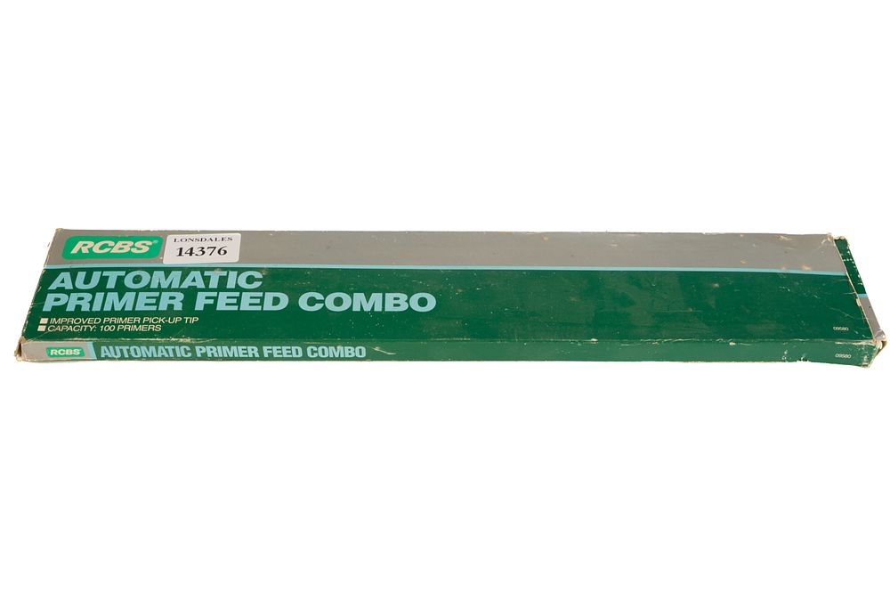 Lot 586: RCBS AUTOMATIC PRIMER FEED COMBO