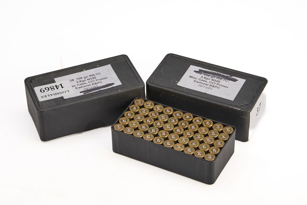 Lot 268: ASSORTED FIRED .38 SPL CASES, 100 OF