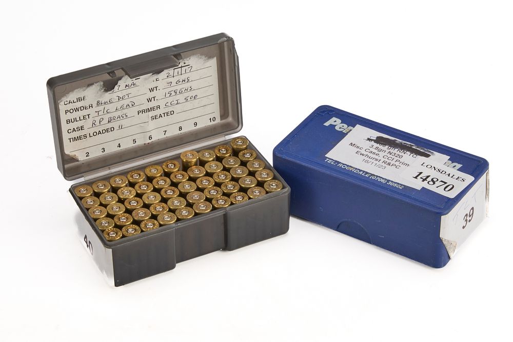 Lot 282: ASSORTED FIRED .38 SPL CASES, 100 OF