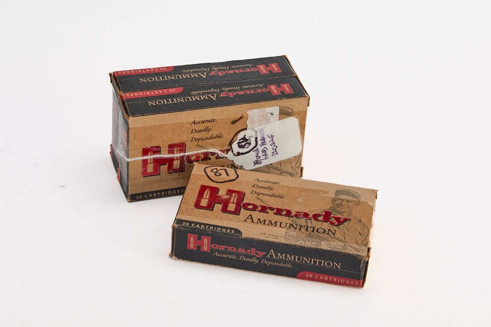 Lot 320: ONCE FIRED .220 SWIFT HORNADY CASES, 59 OF