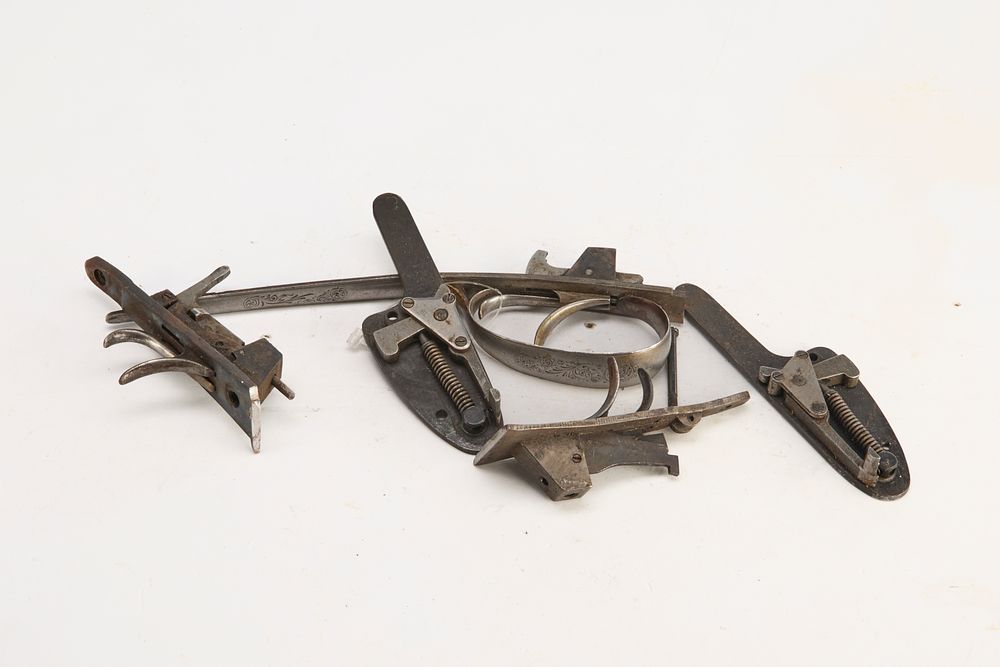 Lot 452: SIDELOCKS, TRIGGER GROUPINGS, AND TRIGGER GUARDS