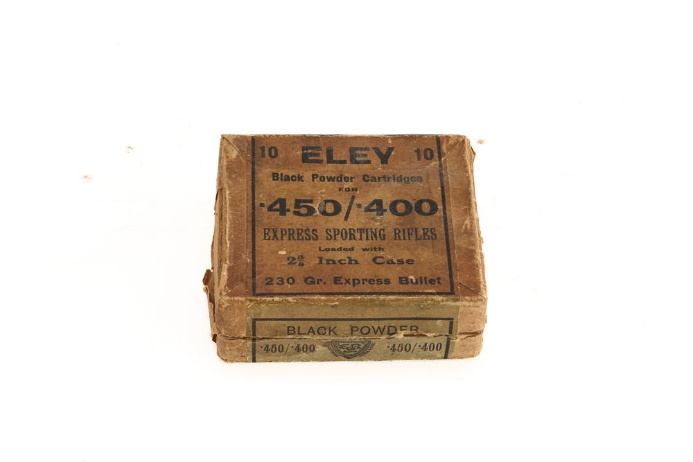 Lot 190: ELEY .450/.400 BLACK POWDER CARTRDIGES 230gr, 10 OF