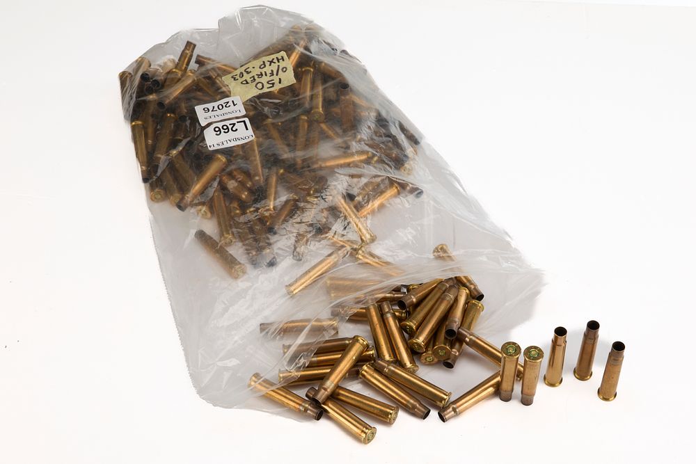 Lot 266: .303 HXP ONCE-FIRED BRASS 150 OF