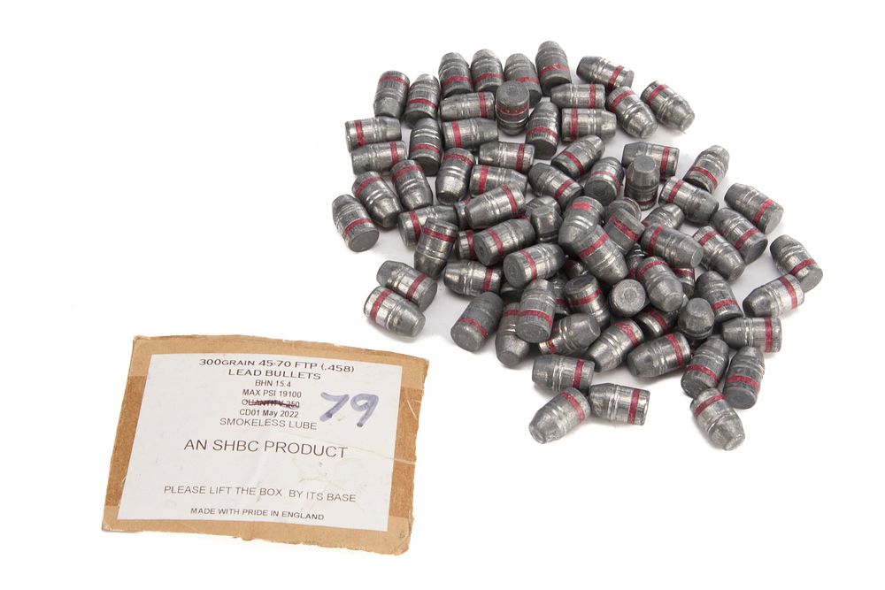 Lot 286: SHELLHOUSE 45-70 300gr FTP PROJECTILES, 1.5KG
