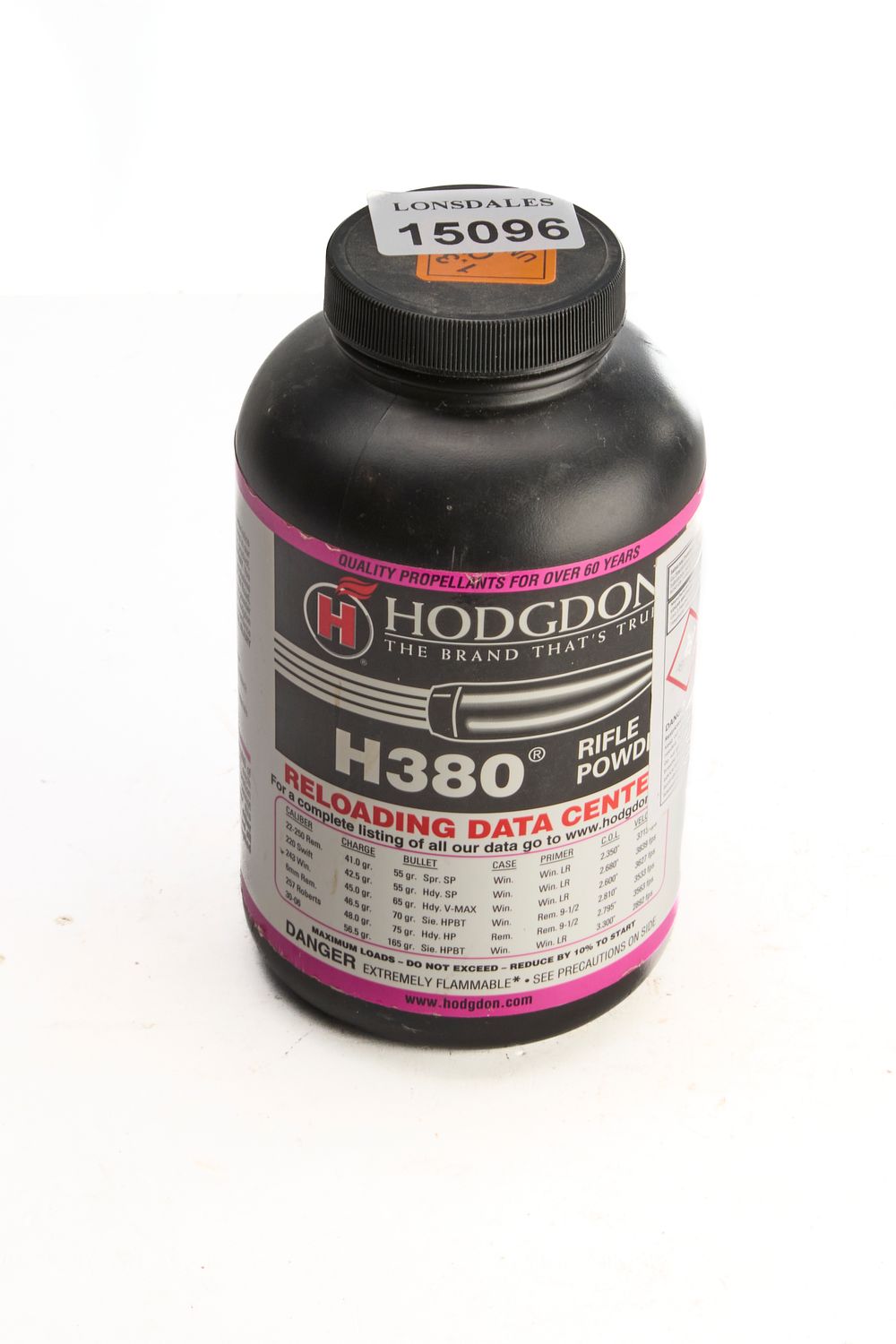 Lot 291a: HODGON H380 RIFLE POWDER