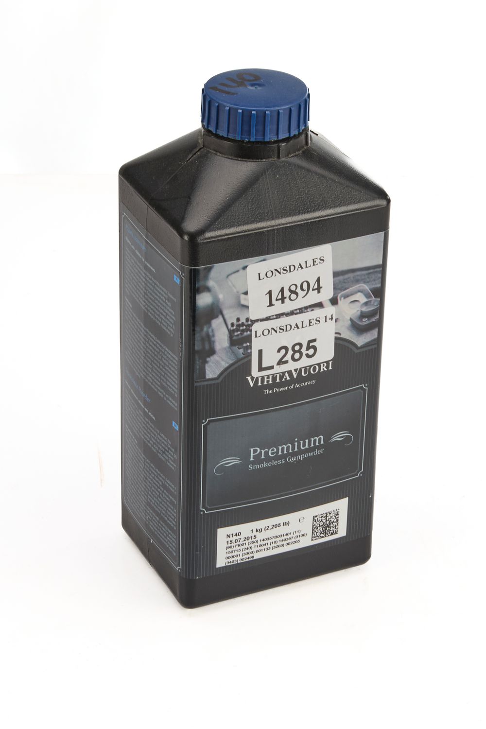 Lot 285: TUB OF POWDER MARKED N140, 0.7KG