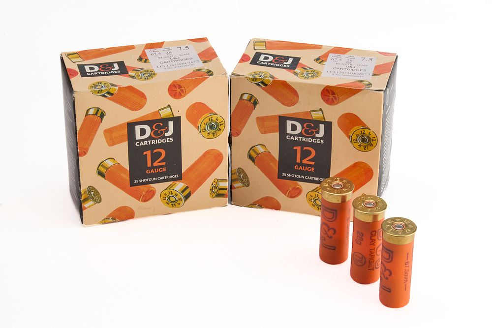 Lot 204: D&J 12-BORE CARTRIDGES, 225 OF