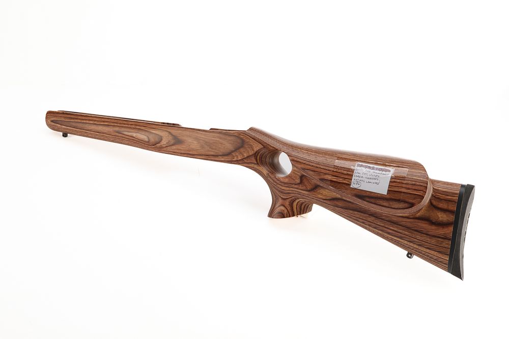 Lot 431: BOYDS REM 597 ROSS THUMBHOLE STOCK, SPORTER BC, NUTMEG LAMINATE