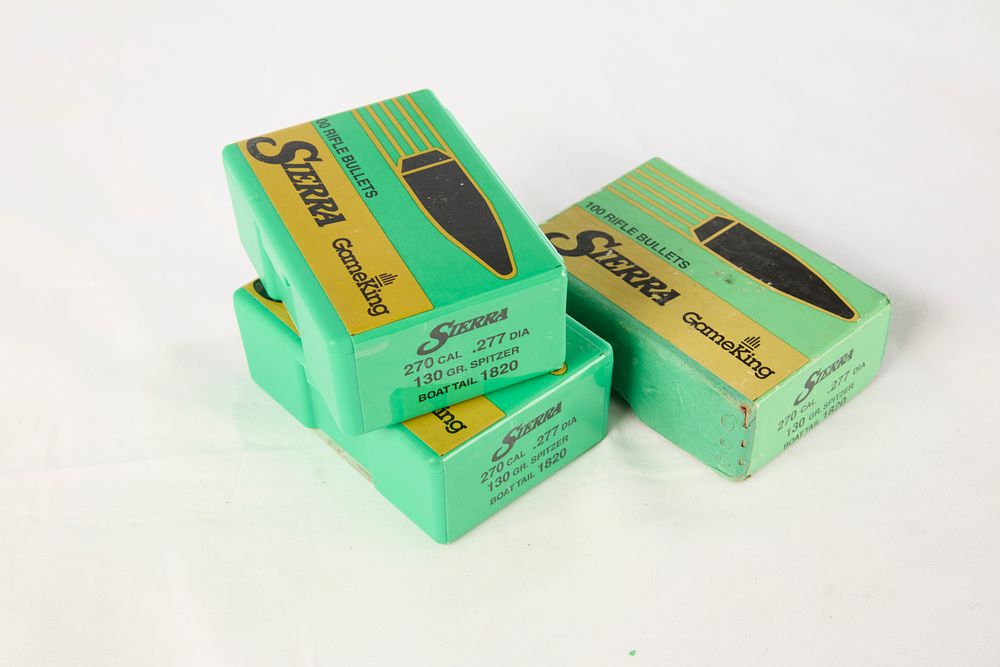 Lot 278: 270 CAL 130 GR SPITZER .277 SIERRA GAMEKING 300 OF