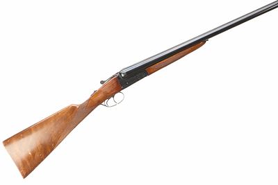 ZABALA A 12-BORE BOXLOCK EJECTOR Ser No 251496;. Chequered butt, chequered straight grip and 