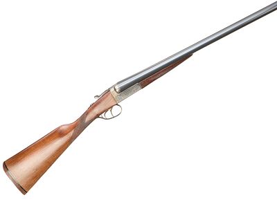 AYA A Mod 4 BOXLOCK EJECTOR Ser No 257072;. Cushioned rubber butt, chequered straight grip and 