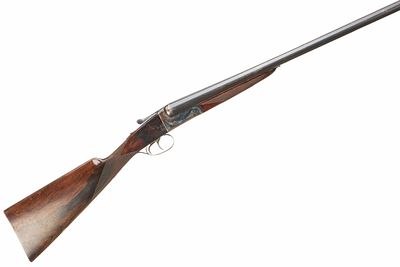 AYA A No 4 12-BORE BOXLOCK EJECTOR Ser No 394705;. Chequered butt, straight grip and forend. 