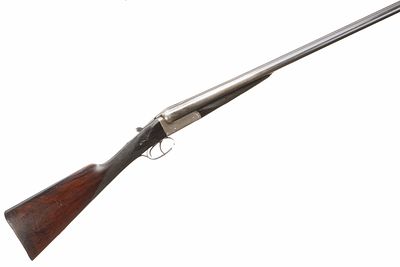 J F SMYTHE A 12-BORE BOXLOCK EJECTOR Ser No 73225;. Ribbed, horn butt, chequered straight grip 