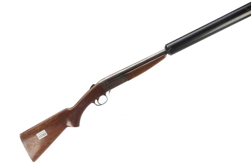 Lot 310: NVM A 12-BORE SINGLE BARREL WITH MODERATOR Ser No YA14071