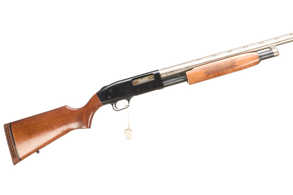 Lot 356: MOSSBERG A 12-BORE PUMP ACTION Ser No K591479
