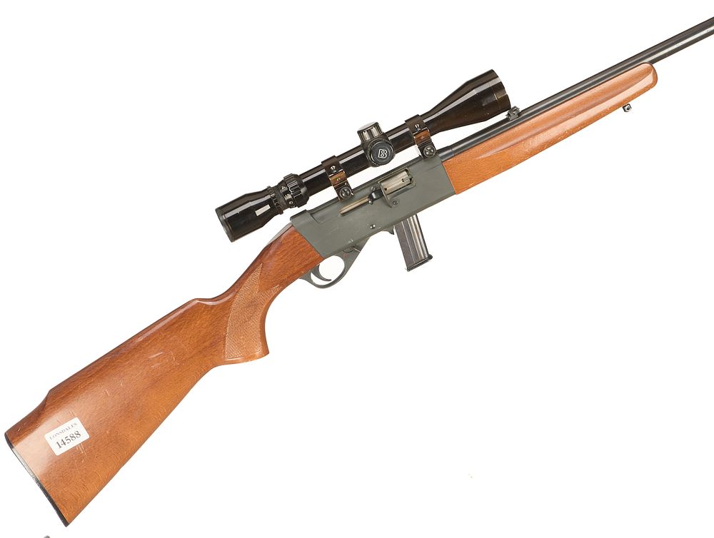 Lot 404: ANSCHUTZ A .22 LR SEMI-AUTO WITH BURRIS SCOPE Ser No 1429688