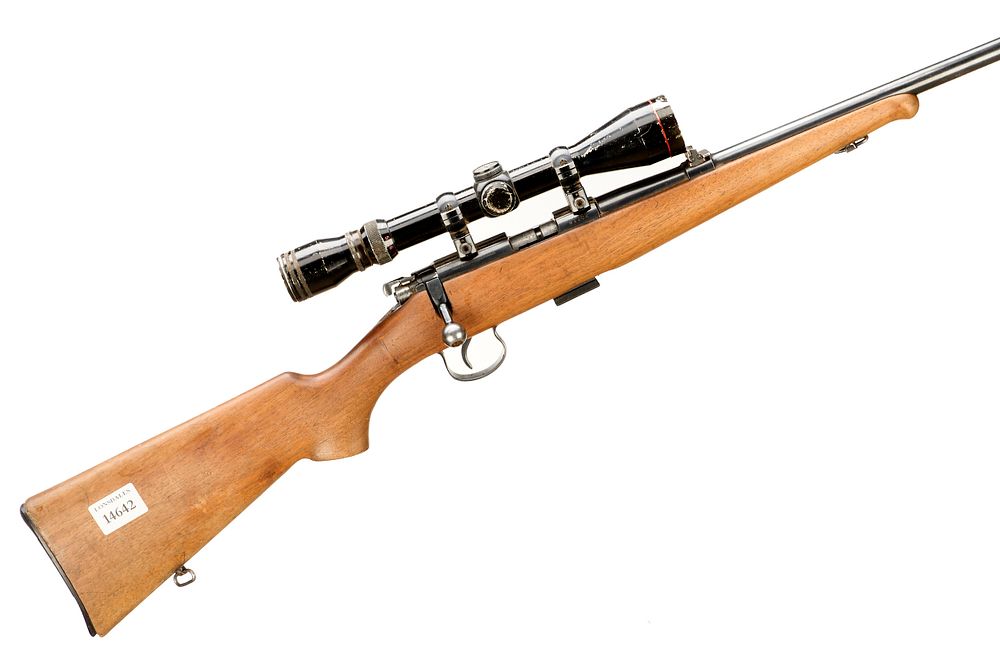 Lot 410: BRNO A .22 LR BOLT ACTION WITH SCOPE Ser No 91162