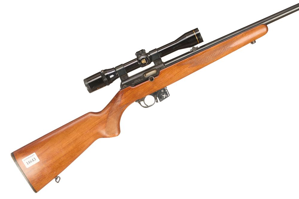Lot 411: BRNO A .22 LR BOLT ACTION WITH NIKKO STERLING SCOPE Ser No 45305