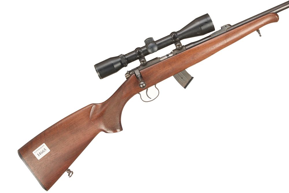 Lot 415: CZ A .22 LR BOLT ACTION WITH BISLEY SCOPE Ser No 464551