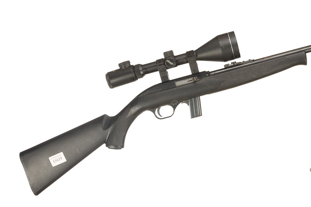 Lot 441: MAGTECH A Mod 7022.22LR SEMI AUTO WITH WALTHER 3-9x56 SCOPE Ser No ELH3128390