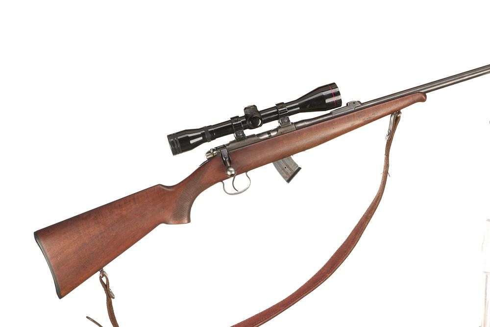 Lot 446: BRNO A Mod 2 .22 LR BOLT ACTION WITH SIMMONS 4X40 SCOPE Ser No 171771