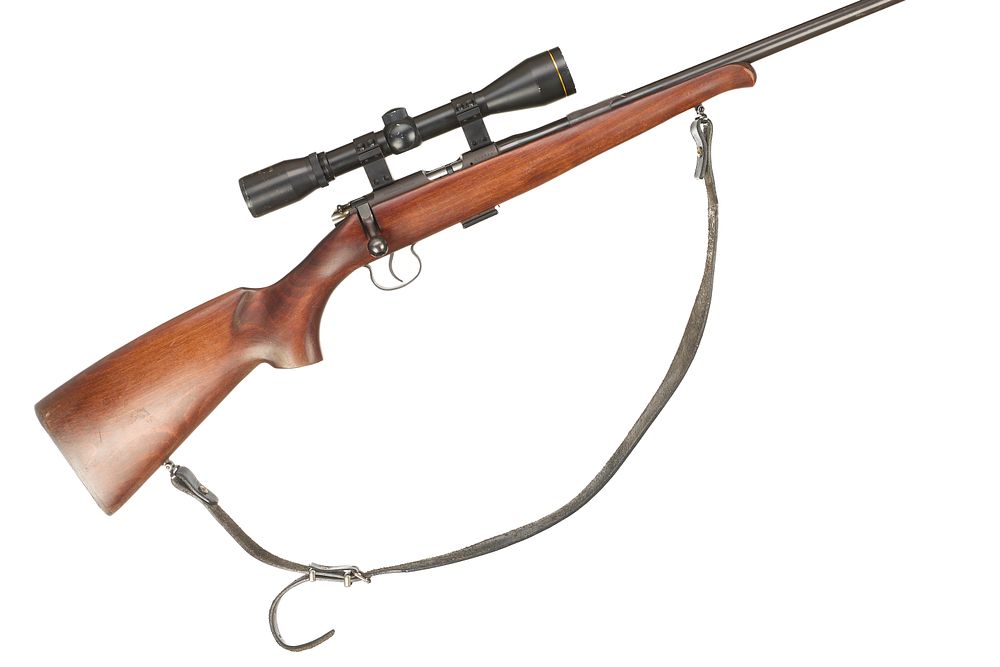 Lot 483: BRNO A .22 LR BOLT ACTION WITH NIKKO STERLING 4X40 SCOPE, SLING AND PARKER HALE MODERATOR Ser No 422710