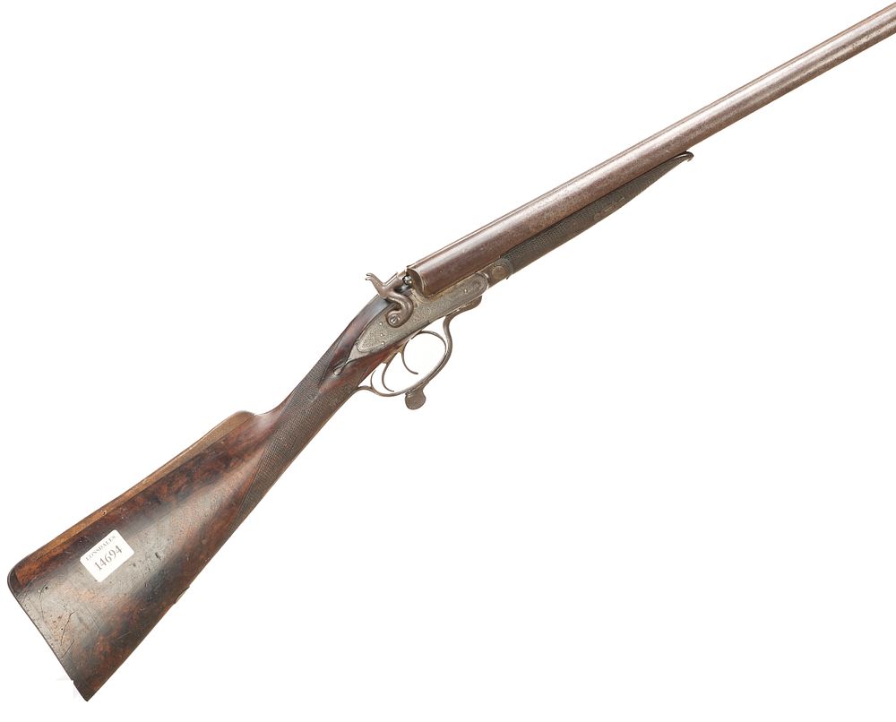 Lot 520: HOLLIS & SON A 12-BORE HAMMER ACTION Ser No 58799