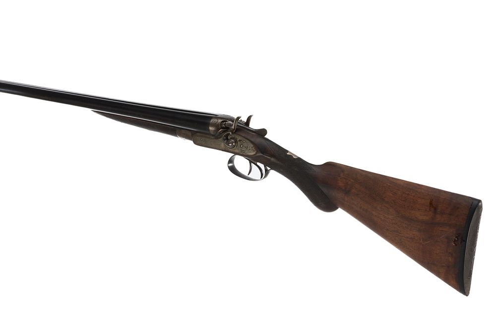 Lot 528: BELMONT A 12-BORE HAMMER ACTION Ser No 4338