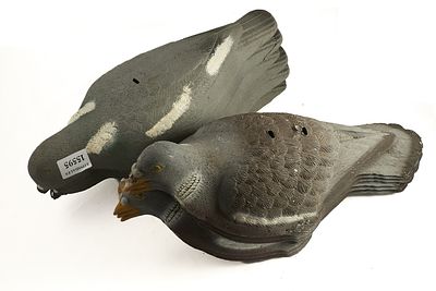 DECOY PIGEONS, 12 OF;