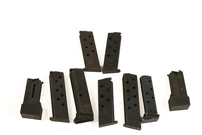 V ASSORTMENT OF SMALL CALIBRE PISTOL MAGAZINES
